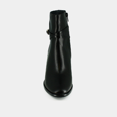 Bottines &agrave; talons haut et charms dor&eacute;s black