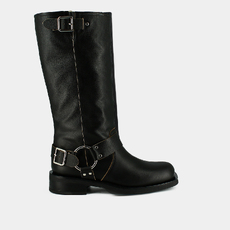 Bottes &agrave; bouts ronds black