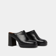 Mules &agrave; talons black