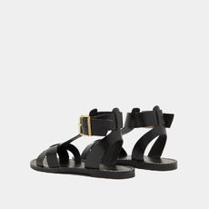Sandales &agrave; boucles et brides black