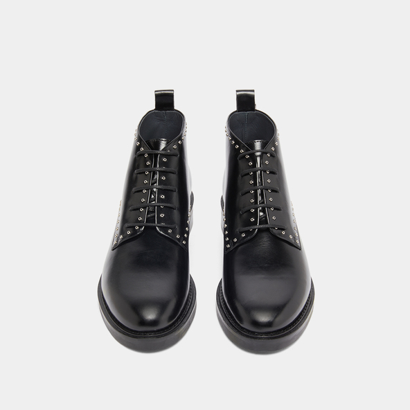 Derbies hautes in black leather | DUTRONC