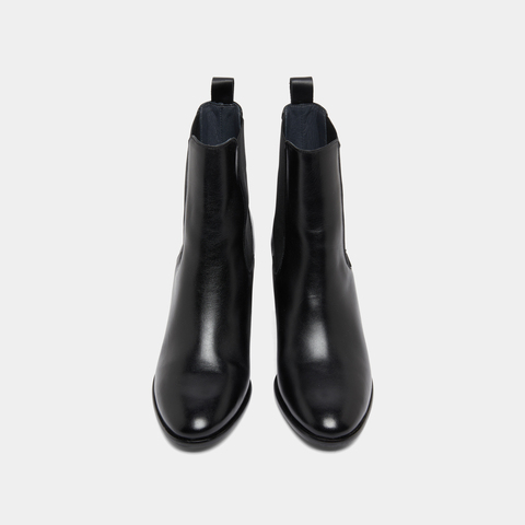 Bottines &agrave; talons et &eacute;lastiques black