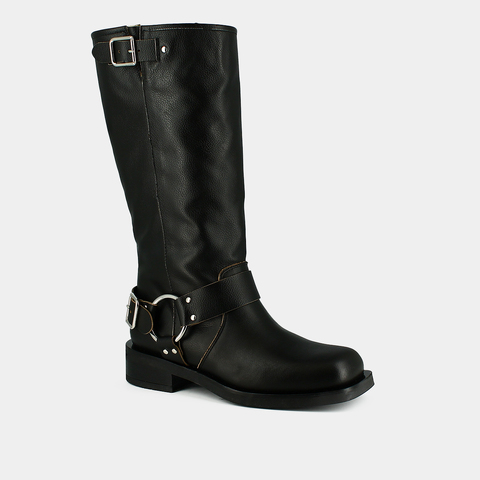Bottes &agrave; bouts ronds black