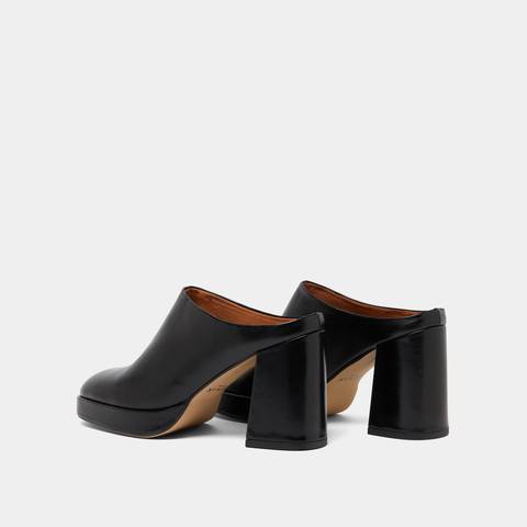 Mules &agrave; talons black