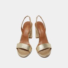 Sandales &agrave; talons platinum