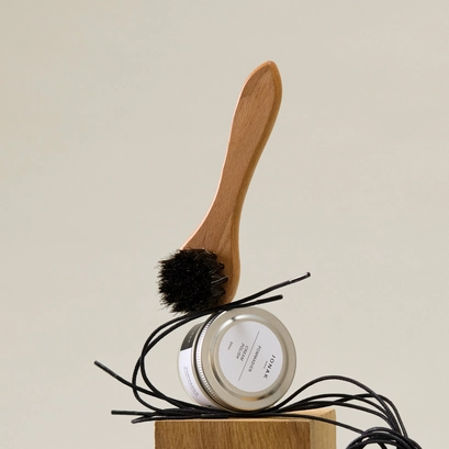 Circular dauber brush beige