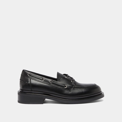 Derbies &agrave; lacets &eacute;pais in black leather | paolo