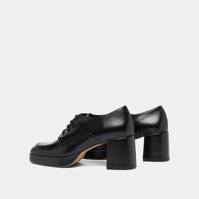 Derbies à talons black/burgundy