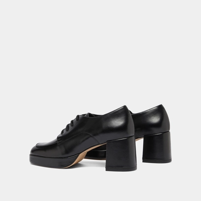 Derbies &agrave; talons in black leather | vivaldi