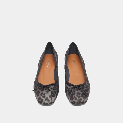 Ballerines &agrave; petits talons in gray leopard | dybil