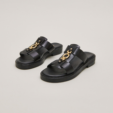 Mules &agrave; mors dor&eacute;s black