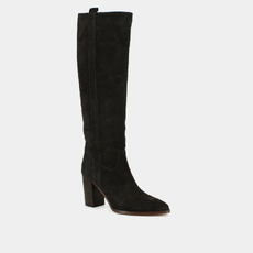 Bottes &agrave; hauts talons et bouts pointus dark brown