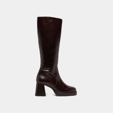 Bottes &agrave; plateformes dark brown