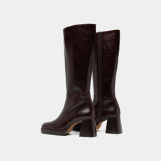 Bottes &agrave; plateformes dark brown