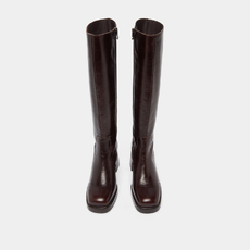 Bottes &agrave; plateformes dark brown