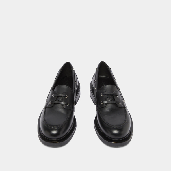 Derbies &agrave; lacets &eacute;pais in black leather | PAOLO