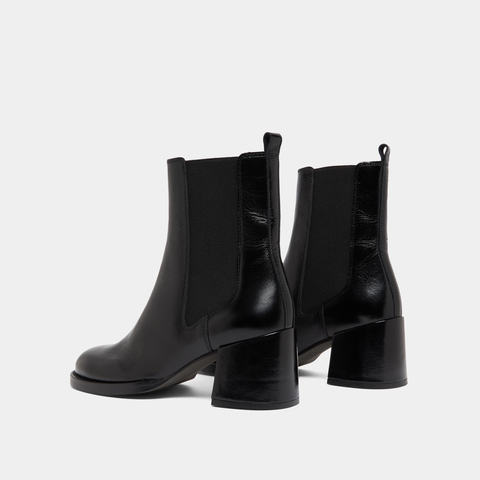 Bottines &agrave; talons et &eacute;lastiques black